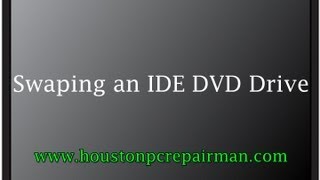 How to replace an IDE DVD Drive - YouTube