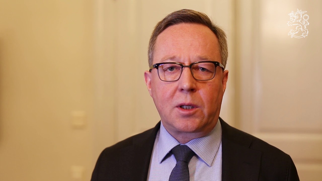 Minister of Finance Mika Lintilä before Ecofin Council on 5 December 2019