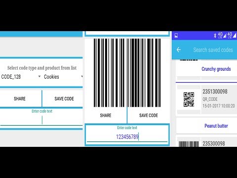 Barcode generator and scanner