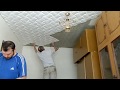 Как Быстро  клеить потолочную плитку