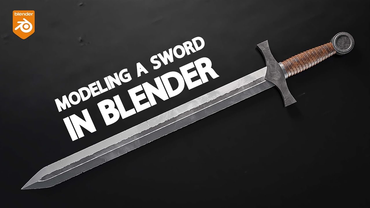 How to model a sword in Blender - YouTube