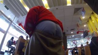 Guy lights a fart in McDonald's !!! [FUNNY] {SLOWMO}