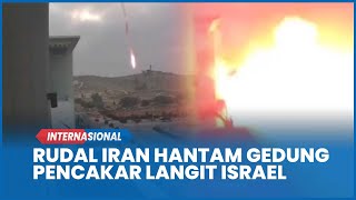 Detik-detik Rudal Iran Hantam Gedung Pencakar Langit Israel di Be'er Sheva, Apartemen Hancur