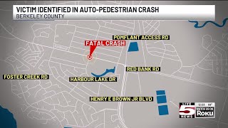 VIDEO: Berkeley County coroner identifies pedestrian killed in Sunday night crash