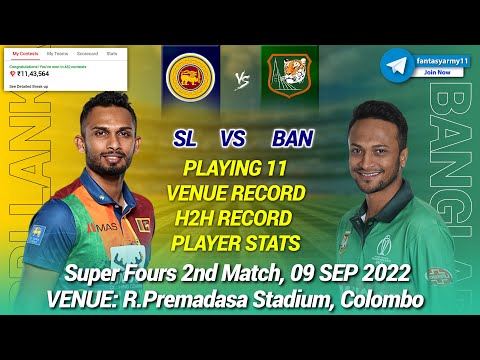 🔴LIVE SL vs BAN Live Prediction| BAN vs SL | Bangladesh vs Sri Lanka Super Four 2nd