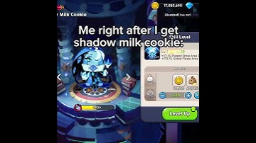Thumbnail of me after getting shadow milk cookie #crk #cookierunkingdom