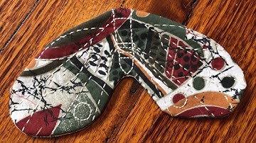 Finishing the Sleep Mask (elastic)