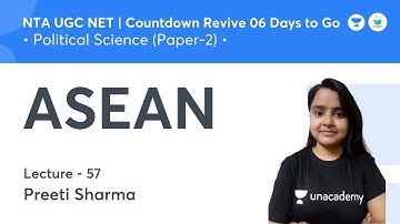 ASEAN | Political Science | NTA UGC NET JRF 2021 | by Preeti Sharma