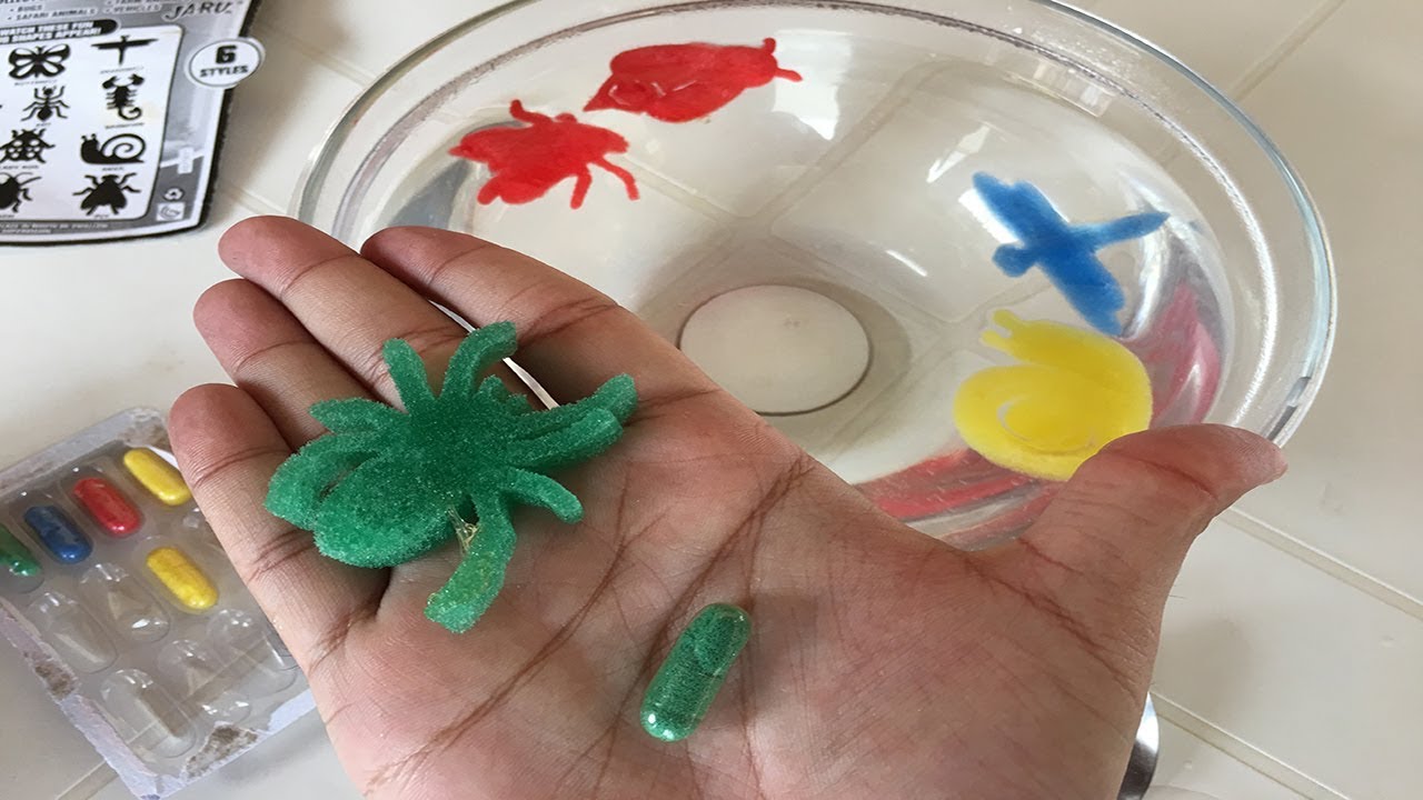 AS CÁPSULAS MÁGICAS QUE SE TRANSFORMAM EM INSETOS NA ÁGUA!!