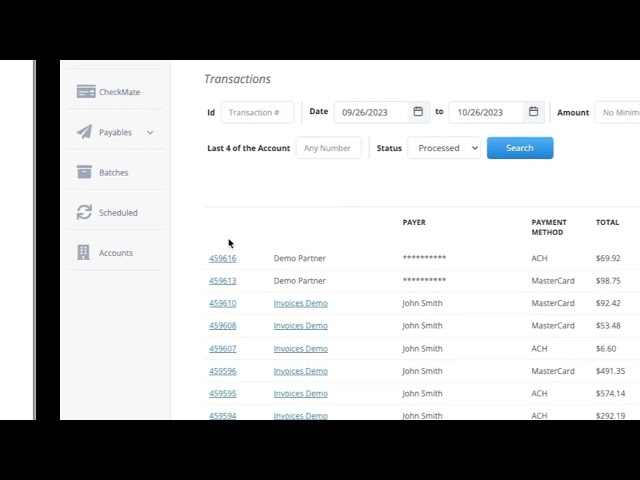 Getting Started 2: Transactions, Batches, and Dashboard