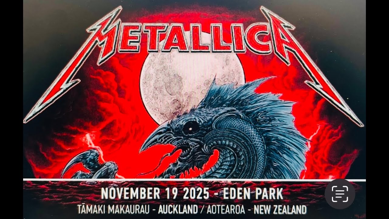 Metallica LIVE Eden Park, Auckland, New Zealand 2025