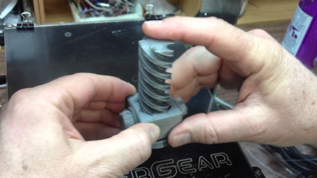 Robust lead screw and thrust collar for InMoov bicep MakerGear M2 YouTube