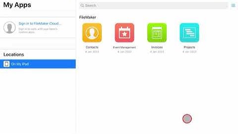 App Install - Pentrack - Using Claris Filemaker Go 19