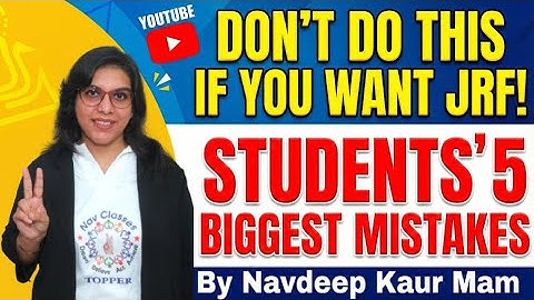 Don’t Do This If You Want JRF | 5 Strategic Mistakes to Avoid in the Final Days: The JRF Decider