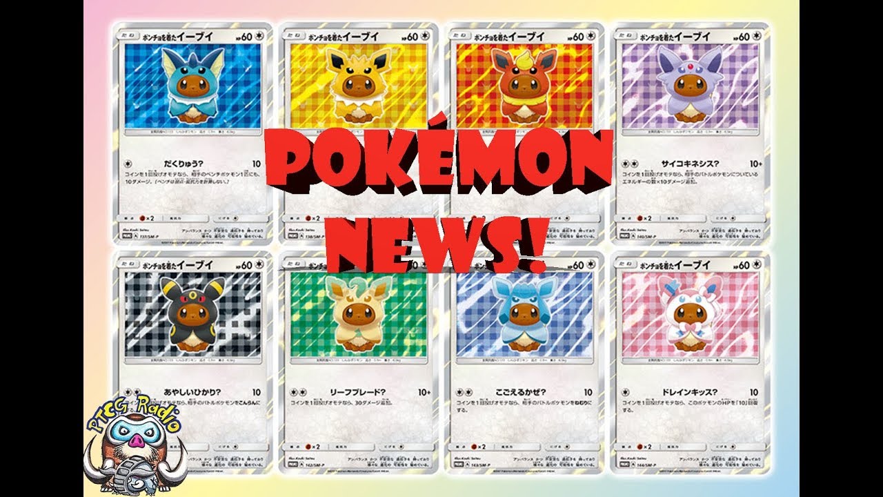 Pokemon TCG News! Amazing Eevee Promos, New Products and Bewear Playing Dress-Up!