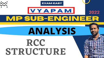 MP SUB ENGINEER | TOPIC WISE ANALYSIS | RCC
