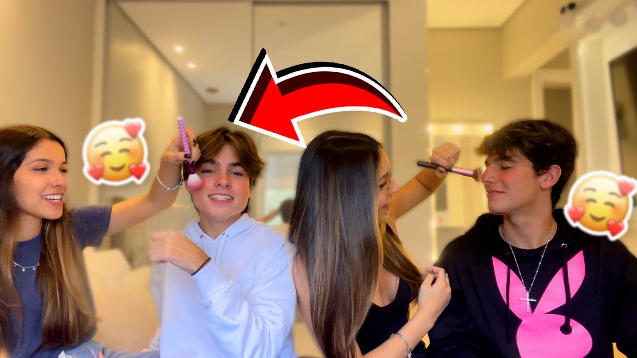 MAQUIAMOS OS MENINOS DA CONNECT HOUSE!!! *muito engraçado* - YouTube