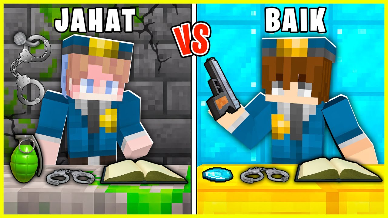 FRANZ & JOJO MENCOBA MENJADI POLISI BAIK VS POLISI JAHAT di MINECRAFT!