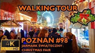 ⁴ᴷ⁶⁰ 🇵🇱 Poznan/Poland Walking Tour - #98 - Christmas Fair (November 2022) [4K]