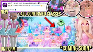 EVERYTHING NEW COMING TO CAMPUS 3 & 4!😱 *CONFIRMED*   NEW SCHOOL UNIFORM LEAKED⁉️🤫 | Royale High 🏰