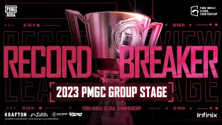 RECORD BREAKER - 2023 PMGC GROUP STAGE | PUBG MOBILE ESPORTS