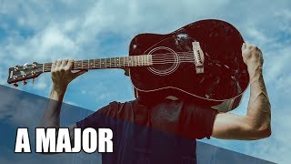 Video thumbnail of "Upbeat Guitar Backing Track In A Major | Time"