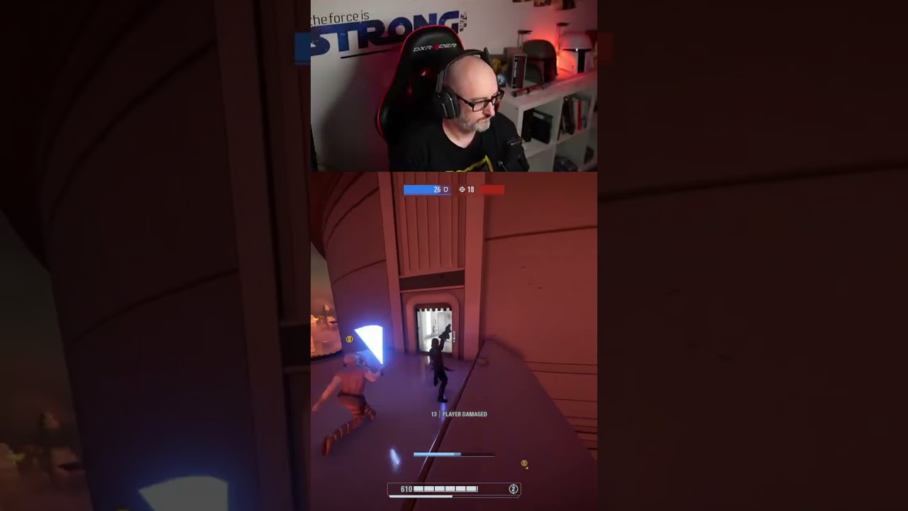 Palpatine running for his life! | Star Wars Battlefront 2
