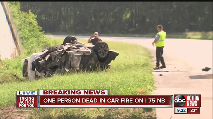 One dead in car fire on I-75 NB ramp to Selmon Expressway