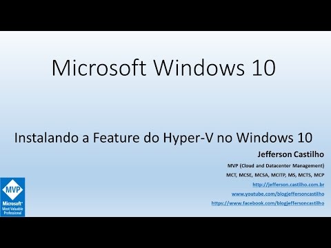 Instalando a Feature do Hyper-V no Windows 10