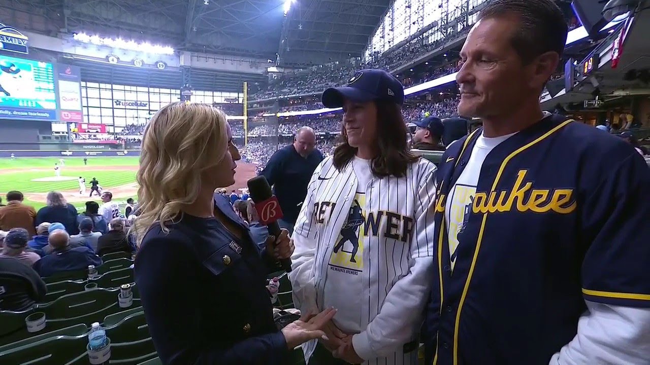 Brice Turang's parents react to son's first career HR 