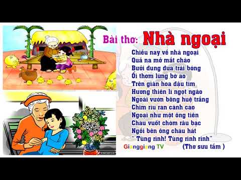 Video Bài thơ Nhà ngoại - Thơ truyện mầm non - Đọc thơ cho... - youtube