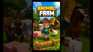 I build Animal Farm for Minecraft #minecraftshorts