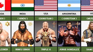 WWE Super Stars and Their Religion From Different Countries | WWE Super Stars by Zomomg 548 views 9 months ago 3 minutes, 14 seconds