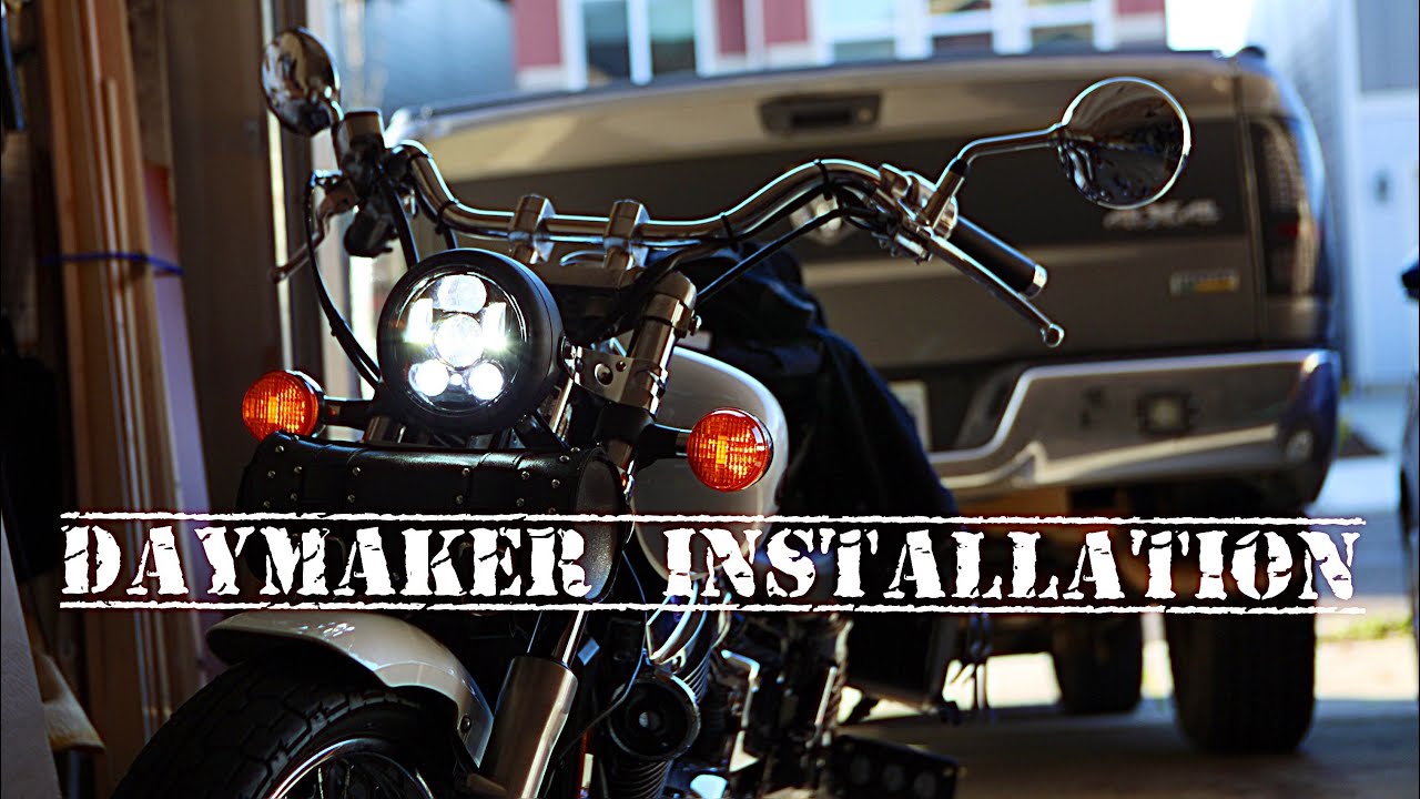 Honda Shadow Daymaker Installation Youtube