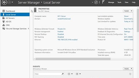 Windows Server 2019 - Installing and Configuring Active Directory