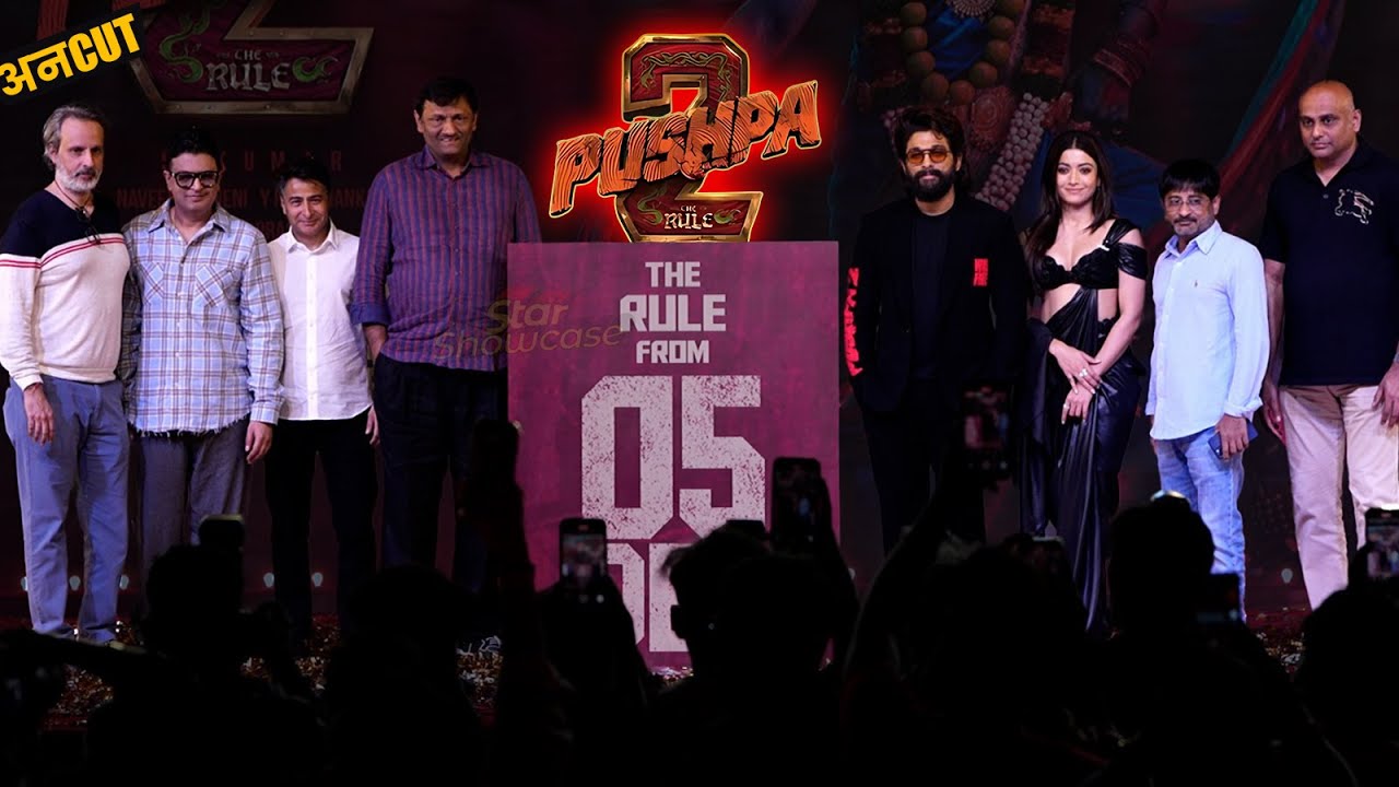 Unedited- Pushpa 2 Iconic Press Conference | Allu Arjun , Rashmika Mandanna