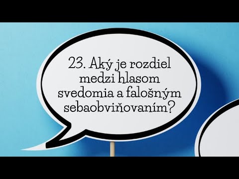 Video: Rozdiel Medzi Vedomím A Svedomím