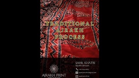 The art of Ajrakh natural block print