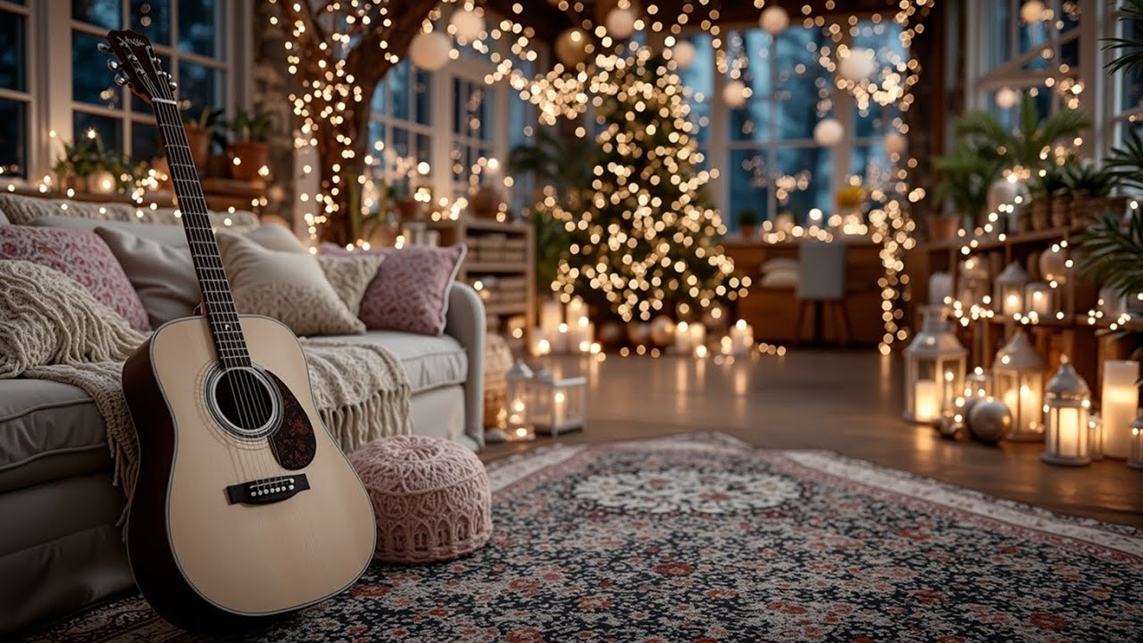 Нежная акустическая гитарная музыка | Теплые зимние звуки для спокойной атмосферы