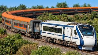 Indian Railways New Hybrid Beast: Vande Amrit Express 🚀 | Speed Test & Run | Railworks | TheRailSH screenshot 4