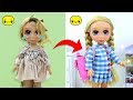 DIY BABY DOLL TRANSFORMATION 😱 How to make New Clothes, Makeup, Hairstyle for Baby Doll