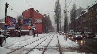 Tram cabin view - Linia 1 cz I Gliwice