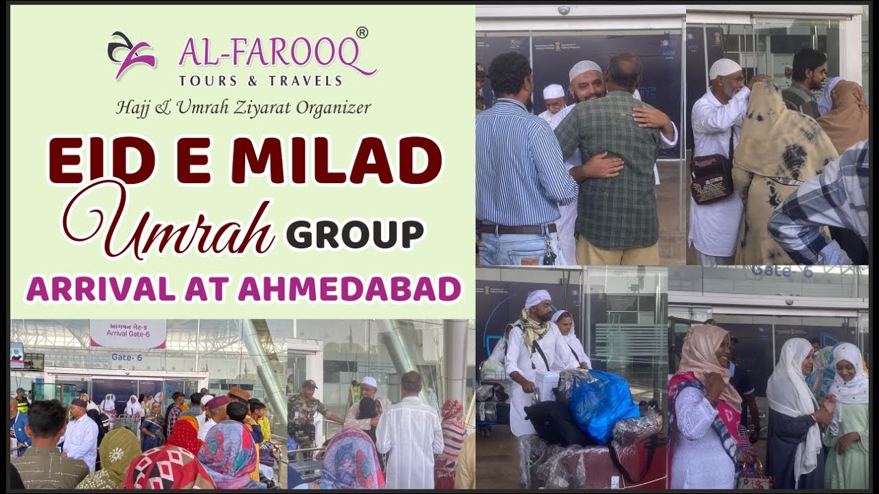 Eid E Milad 2022 Umrah Group Arrival At Ahmedabad | Al Farooq Tours & Travels