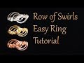 Wire Wrapped Ring Tutorial | Row of Swirls | Easy Jewelry Project