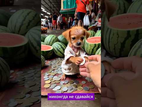 Бедный щенок был предметом насмешек, потому что у него не было богатых родителей.