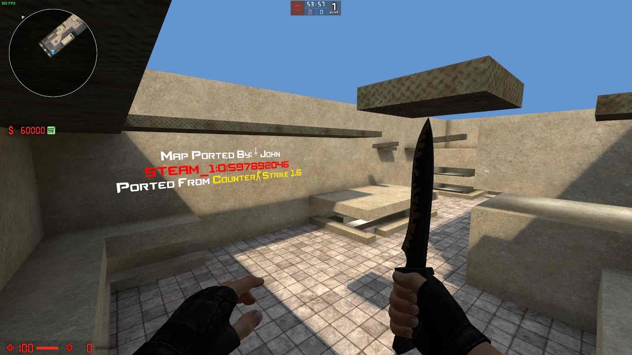 Shitporting + Editing 1.6 ZM Map for Classic Offensive server