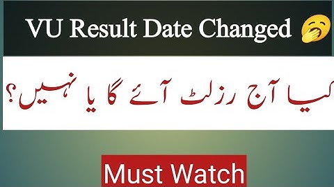 Result Date Change Ho Gai🥱