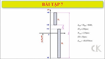 Dung sai - Bài tập 7: Tính kích thước, sai lệch giới hạn, dung sai, đặc tính lắp ghép