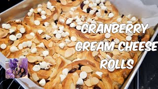 Cranberry And Cream Cheese Rolls