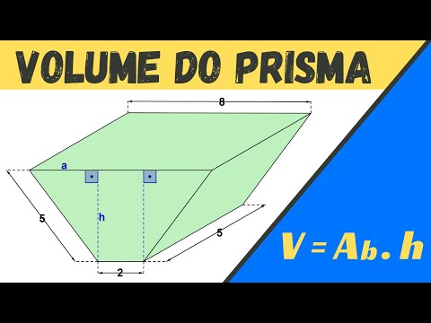 Vídeo: Qual é a fórmula para encontrar o volume de um prisma trapezoidal?
